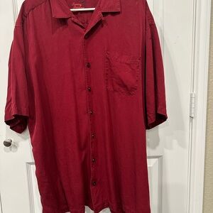 Tommy Bahama Men's Deep Red Casual Shirt